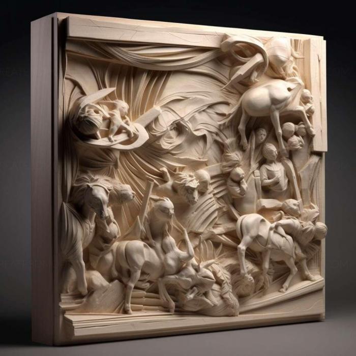 نموذج ثلاثي الأبعاد لآلة CNC 3D Art 